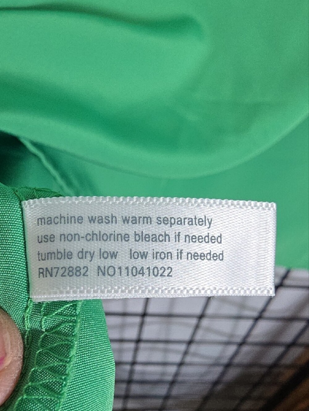 Essentials Green Button-Front Blouse - Picture 6 of 9